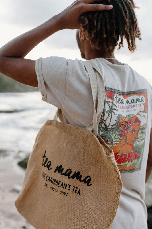 Tea Mama Eco-Friendly Jute Tote Bag