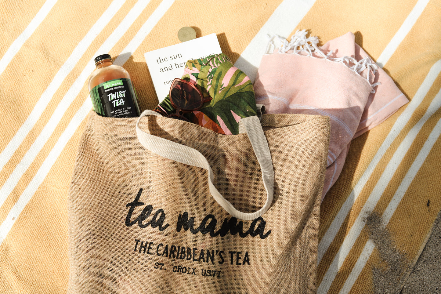 Tea Mama Eco-Friendly Jute Tote Bag