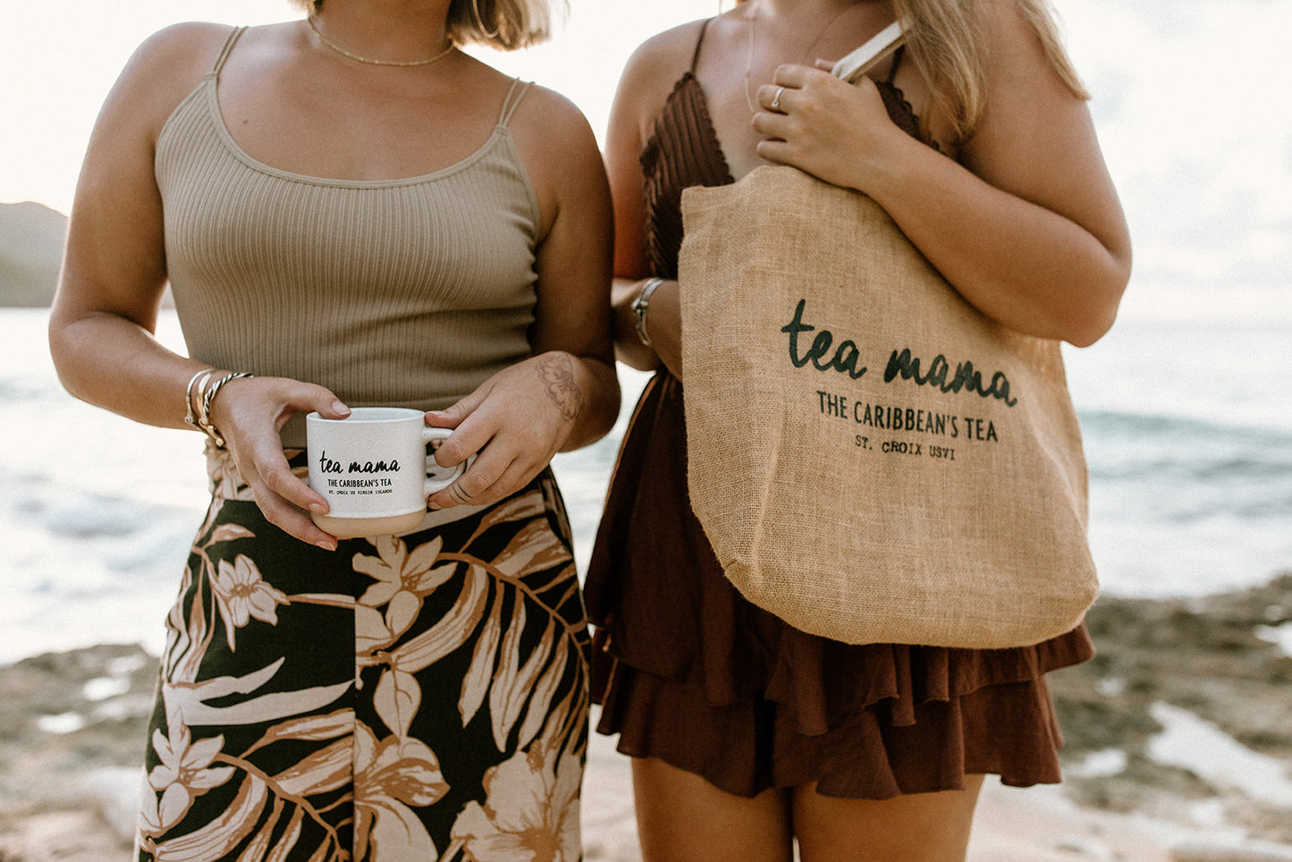 Tea Mama Eco-Friendly Jute Tote Bag